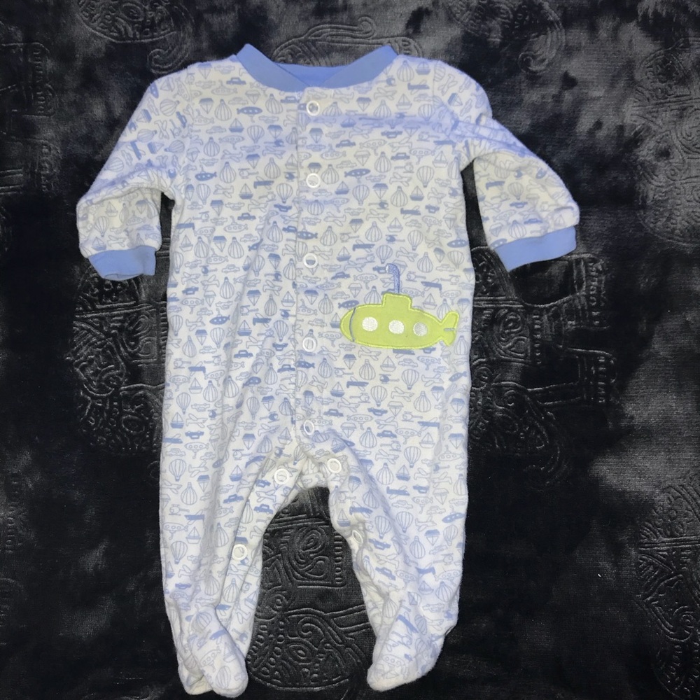 Carter's-Submarine Newborn Footsie Pajamas